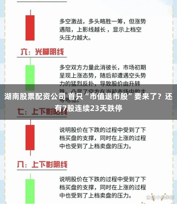 湖南股票配资公司 首只“市值退市股”要来了？还有7股连续23天跌停